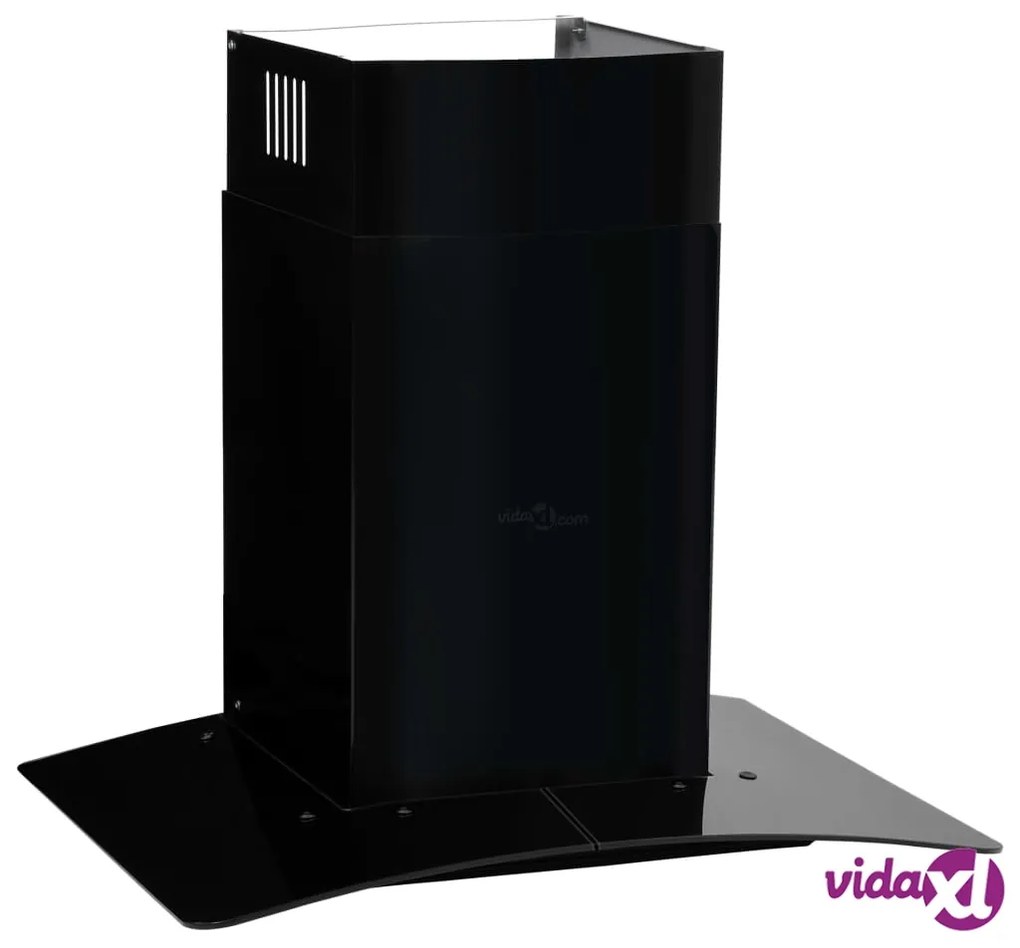 vidaXL Cappa Aspirante a Muro Acciaio Inox 756 m³/h 60 cm Nera