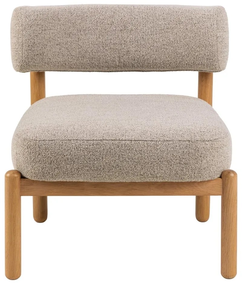 Poltrona beige in tessuto bouclé Burley - Actona