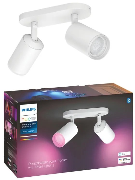 Faretto decorativo con fonte luminosa PHILIPS HUE Fugato in alluminio