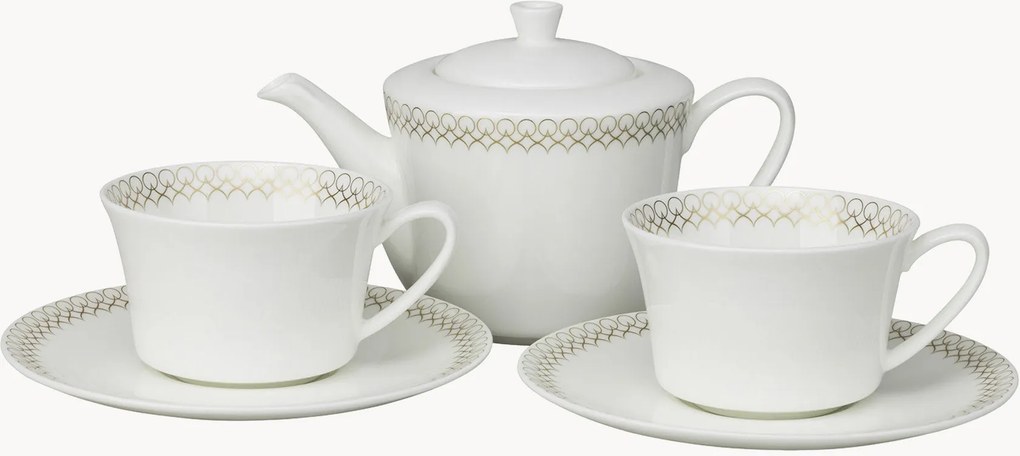 Set da tè in Bone China Jade, set da 5