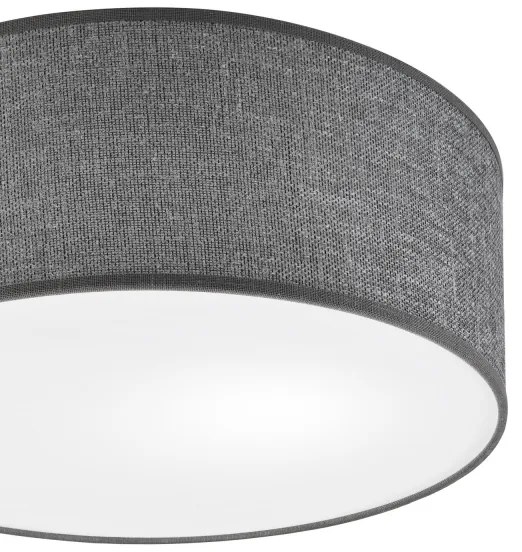 Plafoniera SIRJA 1xE27/15W/230V Ø 35 cm grigio