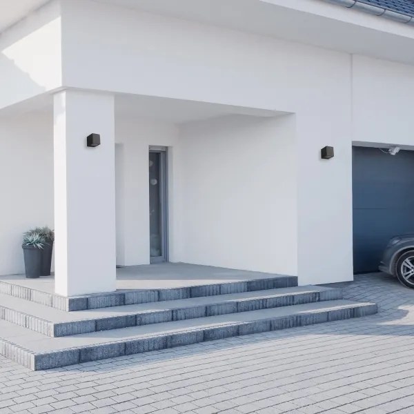 Applique da esterno BOKA 1xGU10/60W/230V IP44 nera