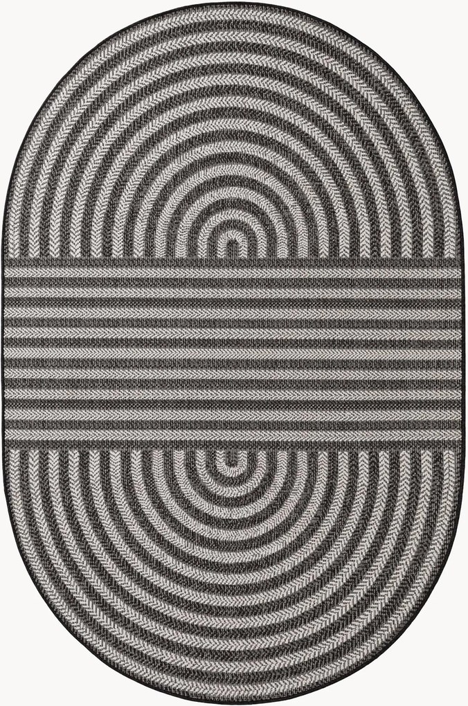 Tappeto ovale a pelo corto da interno-esterno Woodfield