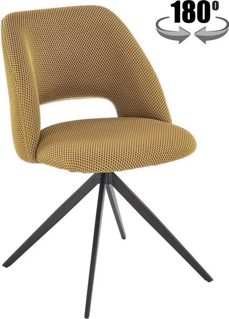 Sedia girevole K546 senape