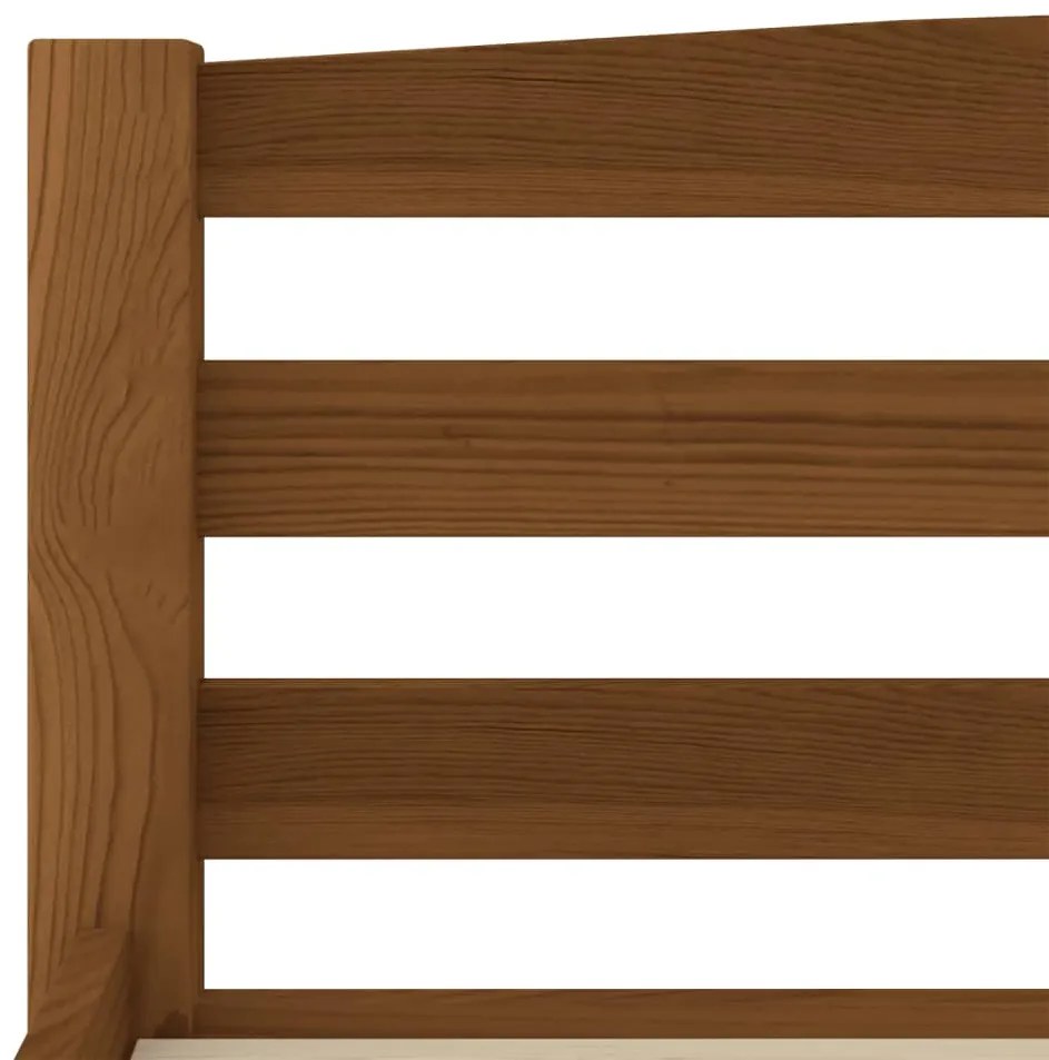 Giroletto marrone miele in legno massello di pino 120x200 cm