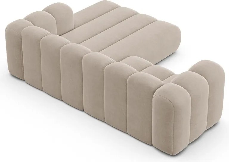 Divano angolare beige ad angolo destro Lupine - Micadoni Home