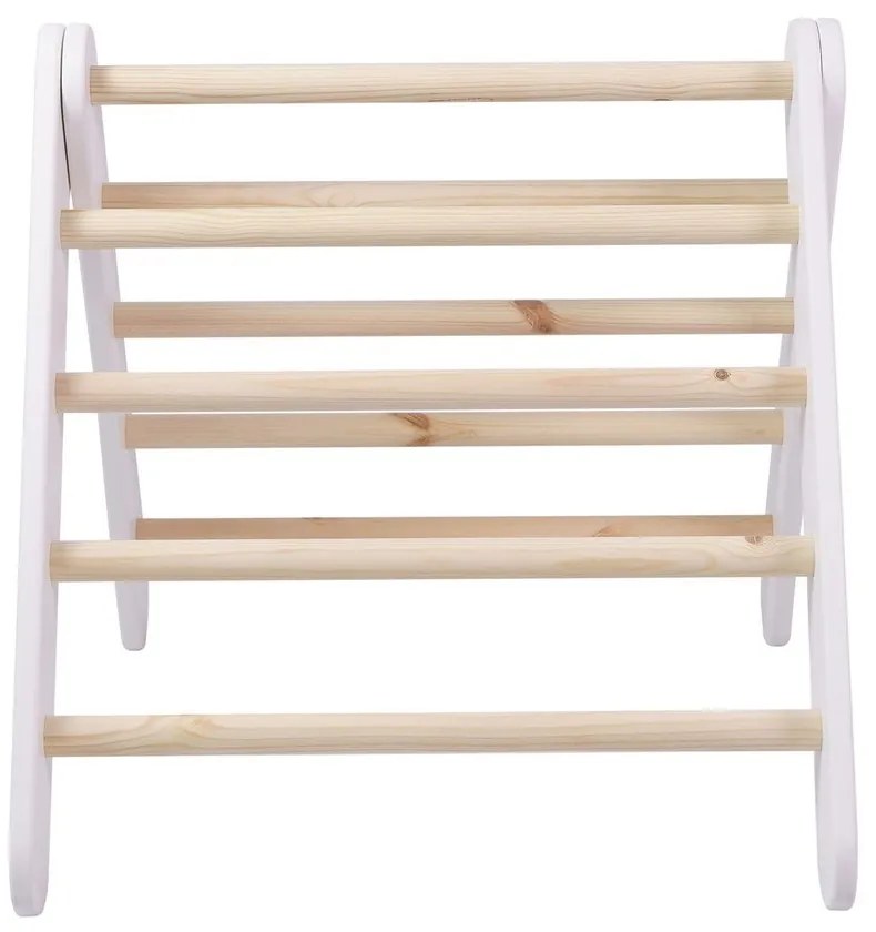 Pikler triangolo montessori bianco in pino massiccio 46x87x60 cm Montessori – Meowbaby