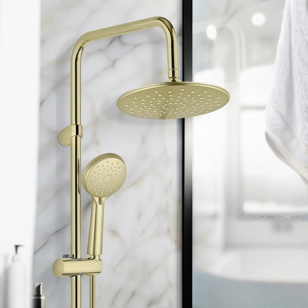 Set per doccia oro opaco in acciaio inox 101 cm Young Line – Wenko