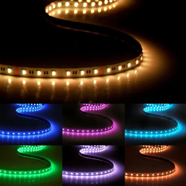 Striscia LED RGBW dimmerabile 3m LED/22W/24/230V con telecomando