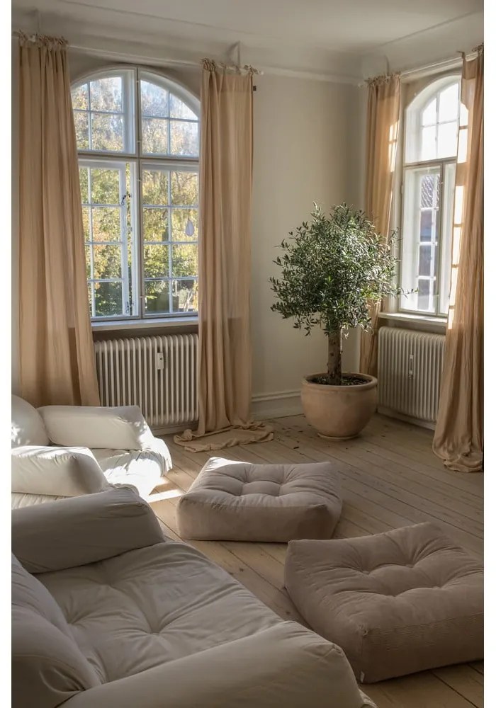 Divano bianco-beige 140 cm Hippo - Karup Design