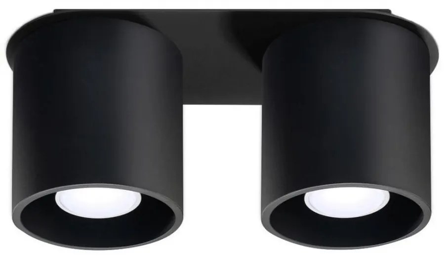 Sollux SL.0054 - Faretto ORBIS 2 2xGU10/40W/230V nero