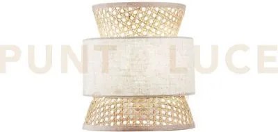 Applique a parete gazebo beige rattan naturale beige 1 luce attacco...