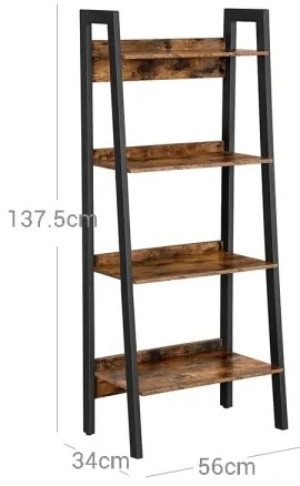 Libreria NAVARO marrone/nera