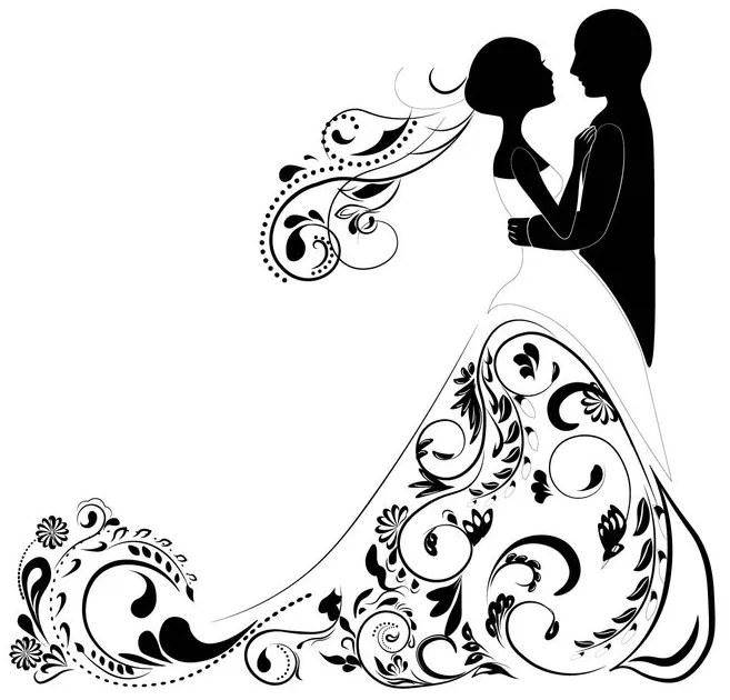 Carta da parati autoadesiva – Giorno del matrimonio