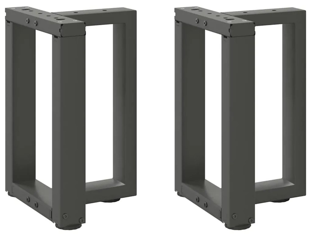 Gambe Tavolino Caffè A T 2 Pz Antracite 28x25x(42-43)cm Acciaio /