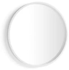 Specchio rotondo Olivia, diametro 64, Bianco Frassino