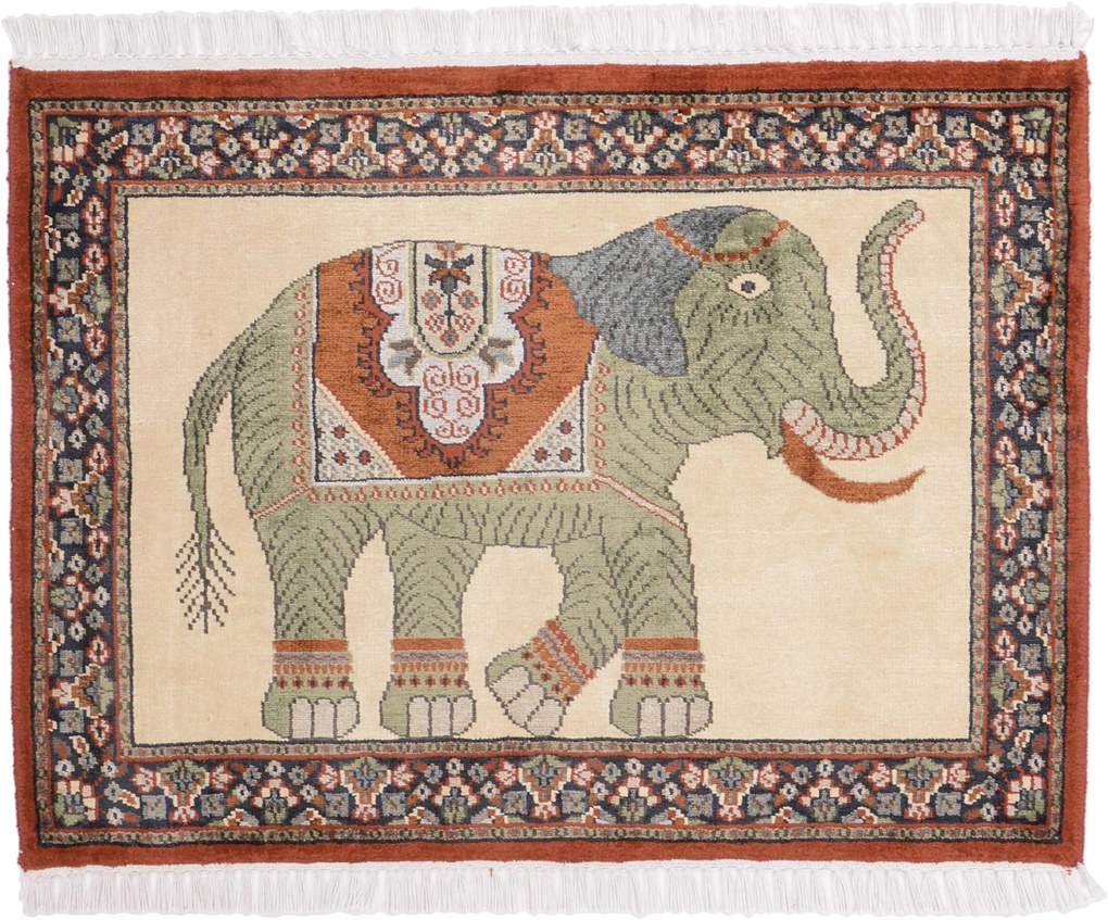 Agra Tappeto orientale 70x90 (Indian) Annodato A Mano