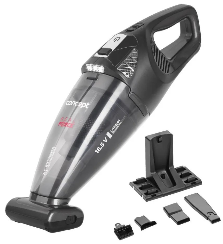 Concept VP4380 - Aspirapolvere portatile REAL FORCE 110W/18,5V 2200 mAh nero