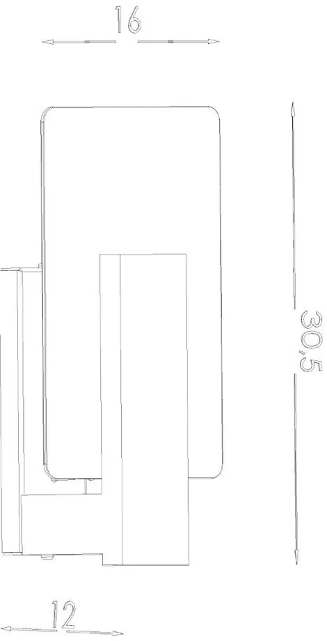 Lampada da parete bianca Parola - Sollux