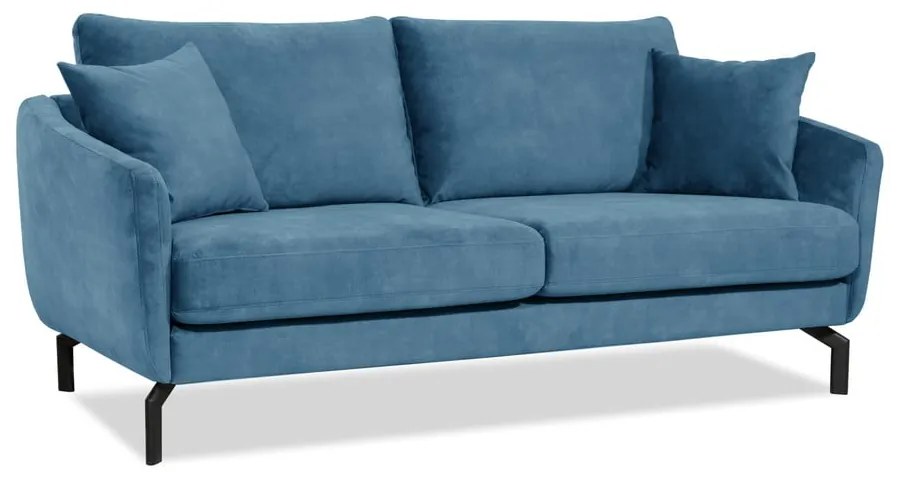 Divano in velluto blu 190 cm Magic - Scandic