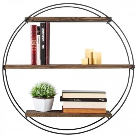 Mensola da parete TULIPA 60x15 cm abete/nero