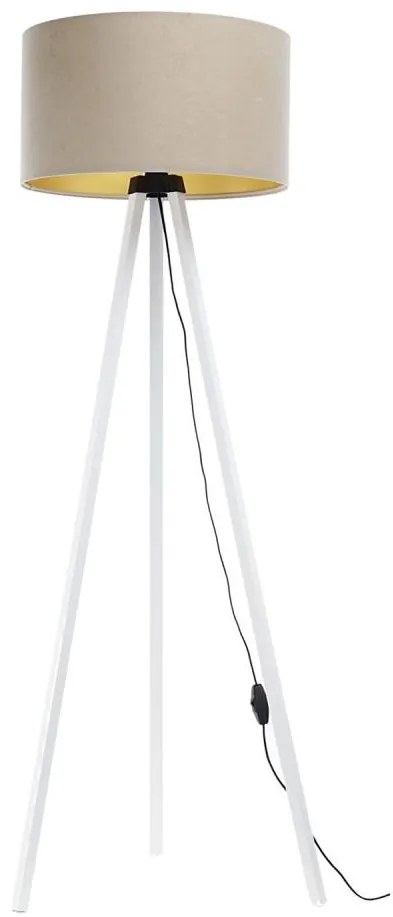 Lampada da terra STANDART 1xE27/60W/230V beige/bianco