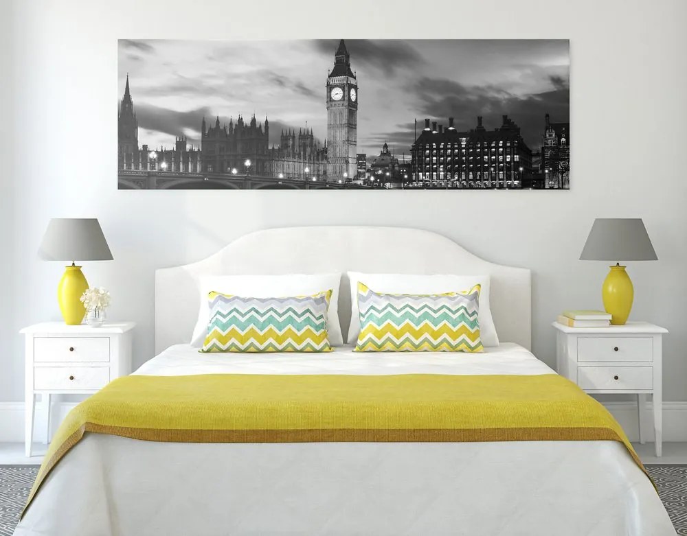 Quadro su tela – Big Ben a Londra in bianco e nero