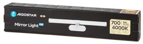 Aigostar - Illuminazione a LED per specchi da bagno LED/6W/230V 4000K 40cm IP44