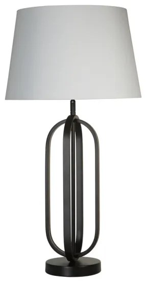 Searchlight EU91101WH - Lampada da tavolo CHIC 1xE27/60W/230V bianca