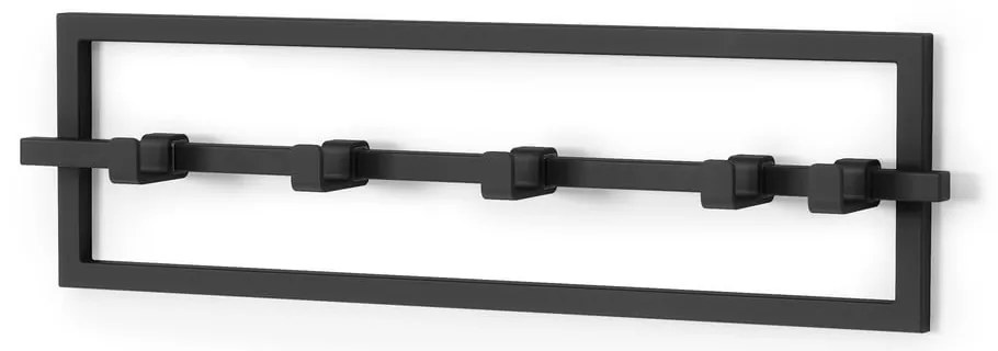 Appendiabiti da parete in metallo nero Cubiko - Umbra