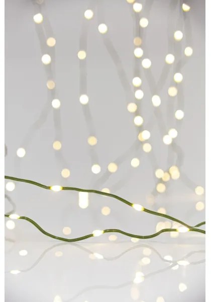 Catena LED natalizia da esterno LINE 700xLED/8 funzioni 40 m IP44 bianco caldo