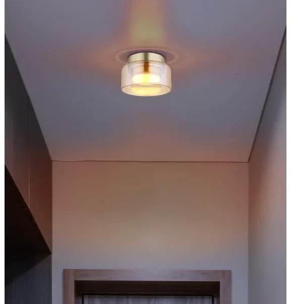 Globo 16055DG - Plafoniera LED HIGGINS 1xGX53/6W/230V diametro 13 cm marrone