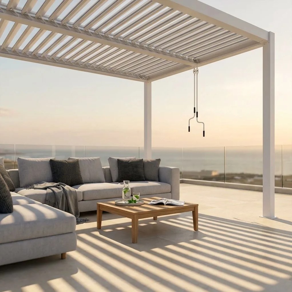 NIMBUS - pergola bioclimatica in alluminio 4x4