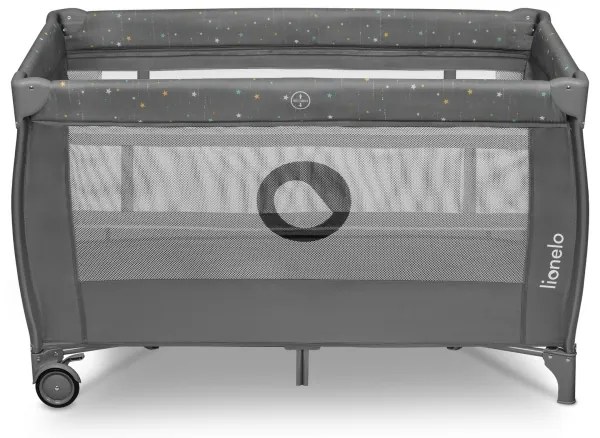 Lionelo - Lettino da viaggio STEFI PLUS Grigio Multicolore