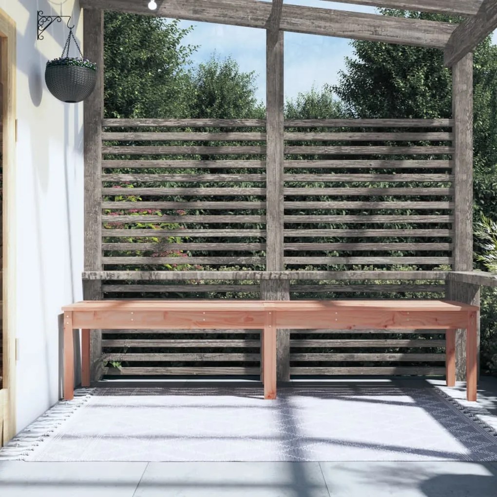 Panca da giardino 2 posti 203,5x44x45 cm legno massello douglas