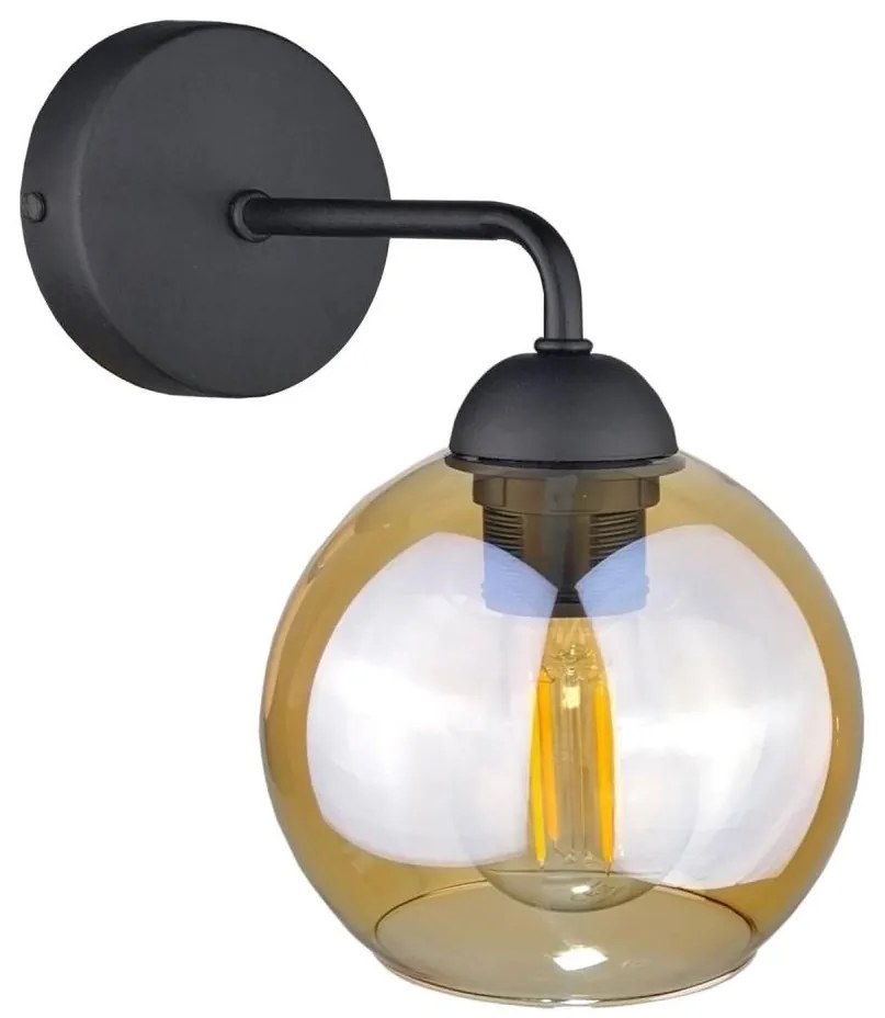 Applique MELLE BLACK 1xE27/60W/230V