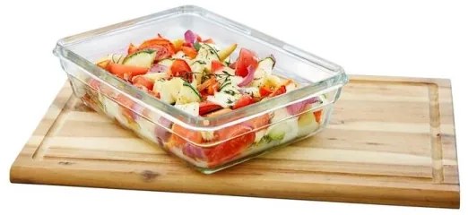 Tefal - Contenitore per alimenti 0,45 l MSEAL GLASS rosso/vetro