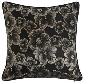 Cuscino Home ESPRIT Nero Dorato 45 x 15 x 45 cm