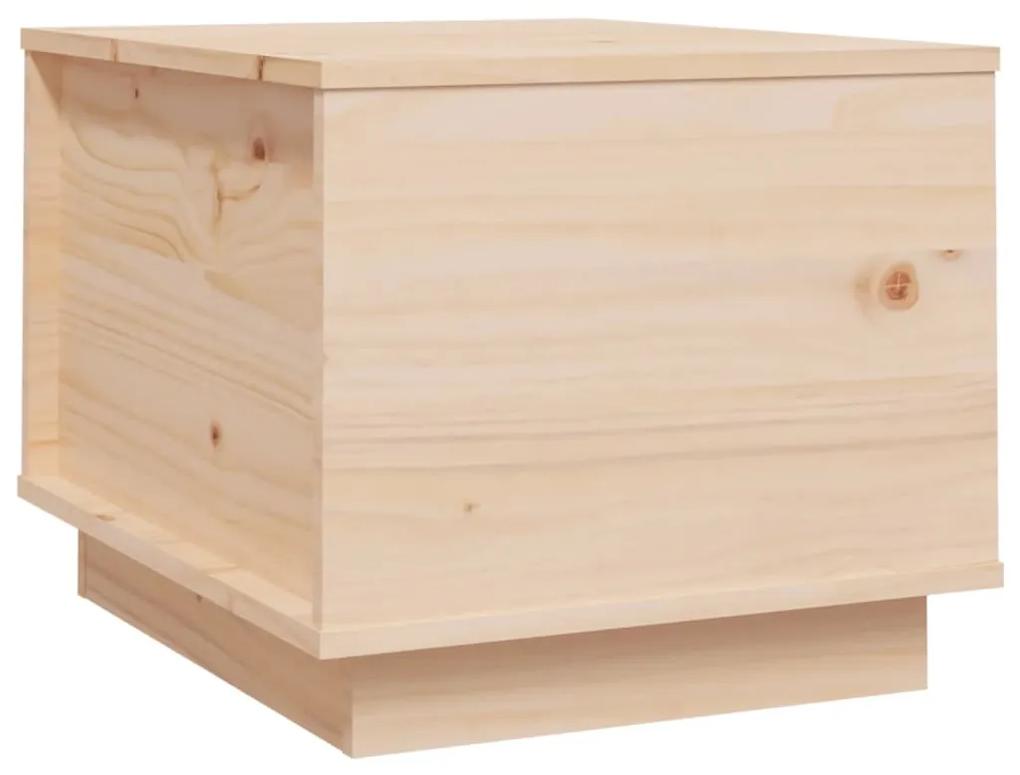 Tavolino da salotto 40x50x35 cm in legno massello di pino