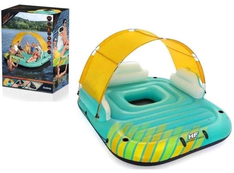 Bestway Isola Gonfiabile per 5 Persone Sunny Lounge 291x265x83 cm