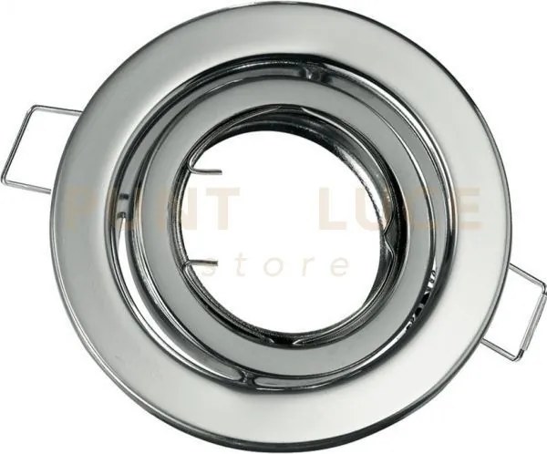 Struttura incasso reflex orientabile cromo 10x10cm in metallo