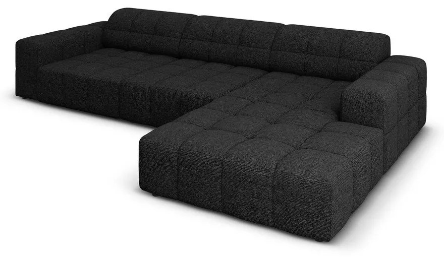 Divano angolare antracite (angolo destro) Chicago - Cosmopolitan Design
