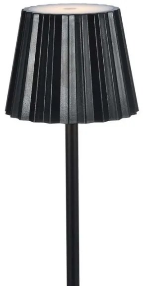 Lampada da tavolo LED dimmerabile ricaricabile 4W 5V 3000-6000K 1800mAh nera