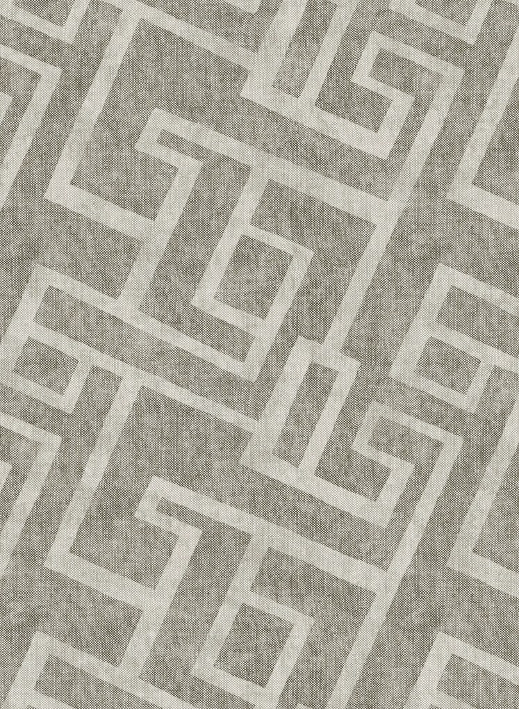 Tapete Mazed von Arte - Grau/ Beige