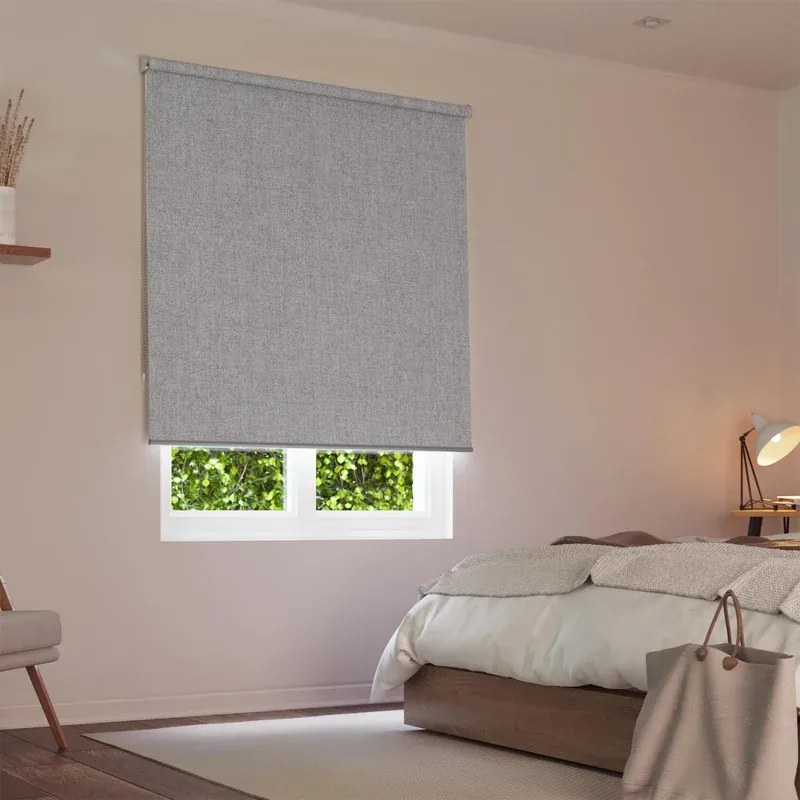 Tenda a rullo oscurante DOUBLE SIDE GRIGIA grigio 184x250 cm