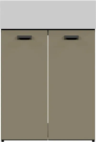 Mobile da bagno a terra 60x50x h82,5 cm corda opaco, 2 ante COLAVENE Nobu