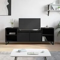 Mobile Porta TV Nero 160x35x55 cm in Legno Multistrato 831349