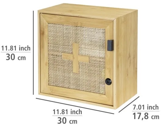 WENKO 25613100 - Mobiletto ALLEGRE 30x30 cm marrone