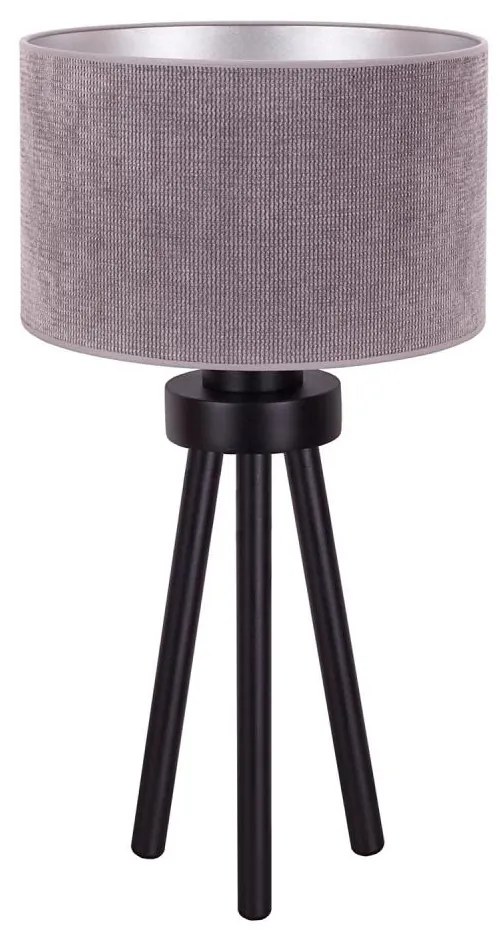 Duolla - Lampada da tavolo LYON 1xE27/15W/230V diametro 30 cm grigio