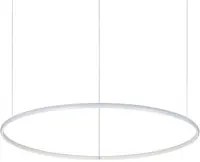 Sospensione Moderna Hulahoop Alluminio-Plastiche Bianco 1 Luce 41W 3000K D81Cm